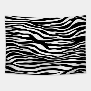 Zebra Print, Zebra Stripes, Black And White Tapestry