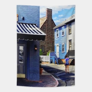 Annapolis MD - Strolling Along Pinkney Street Tapestry