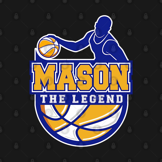 Mason The Legend Basketball Custom Player Your Name by Baseball Your Name