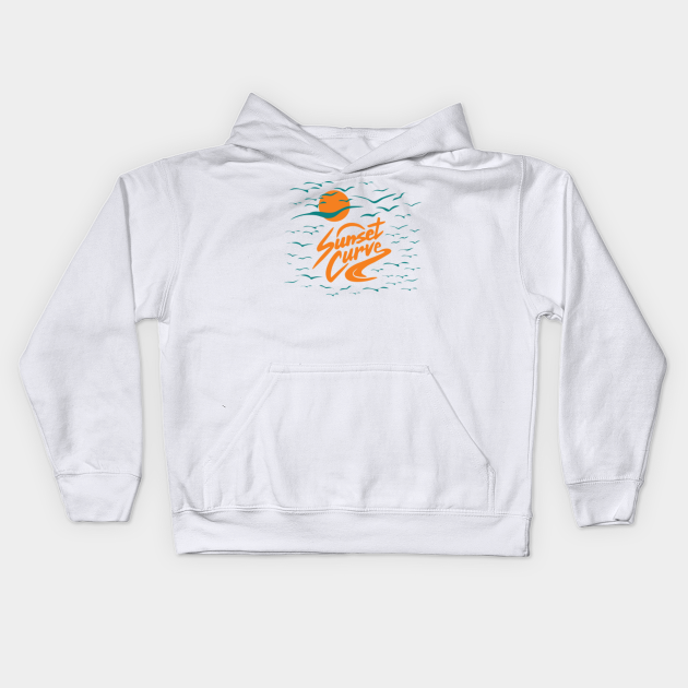 Sunset Curve Julie and the Phantoms 90s vibes logo gift - Sunset Curve - Kids Hoodie | TeePublic