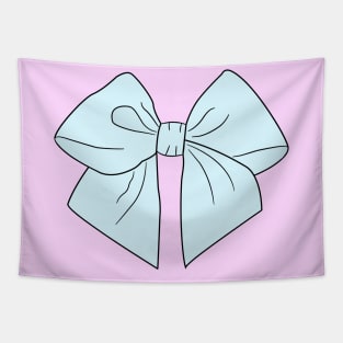 Alice Blue Vector Bow Tapestry