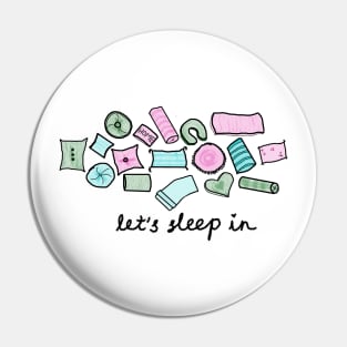 "Let's Sleep In" Watercolor Pillows Pin