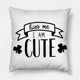 Kiss Me I'm Cute Pillow