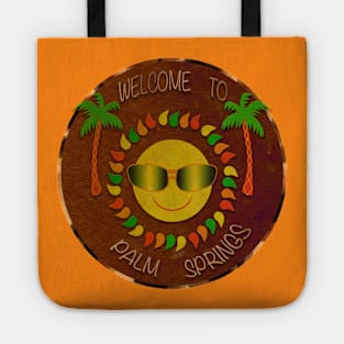 Welcome To Palm Springs Tiki Style Tote