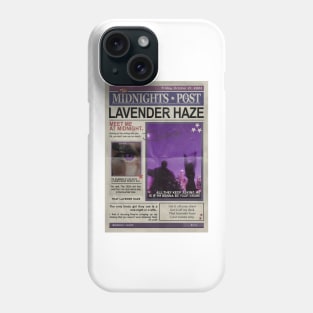 Stay, In That Lavender Haze Newspaper Phone Case