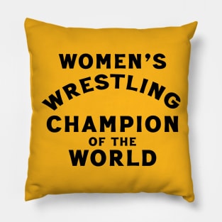 Womens Wrestling Champion Pillow