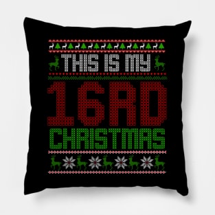 This Is My 16rd Christmas Pillow