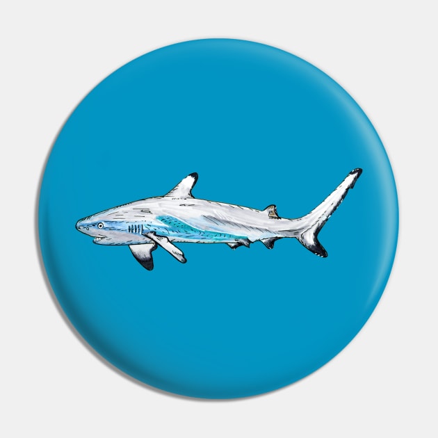 Blacktip Reef Shark Pin by mpflies2