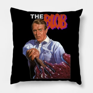 THE BLOB Retro Cult Classic Horror McQueen Design Pillow