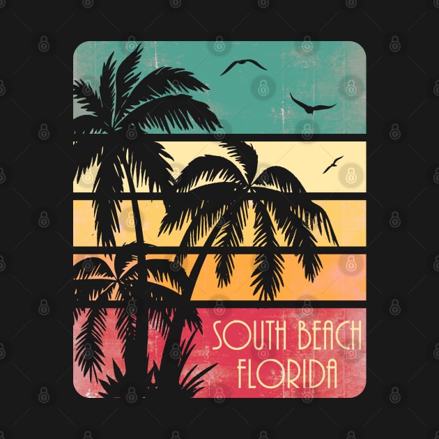 South Beach Florida Vintage Summer by Nerd_art