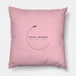 Travel Momma centered logo Pillow