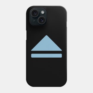 Eject Button - blue Phone Case