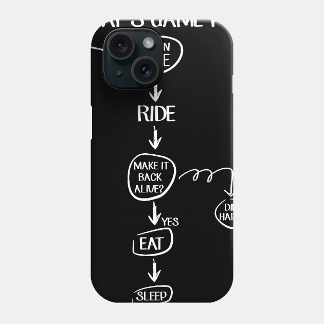 Today_s Game Plan Awesome T shirt For Biker Phone Case by Kaileymahoney