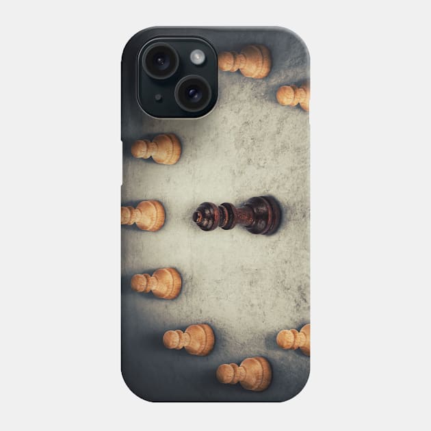 chess queen surrounded Phone Case by psychoshadow