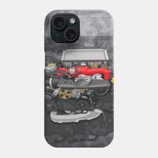 Subaru boxer engine EJ20 (with background) Phone Case