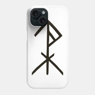 Rune of protection by Odin, Thor and Tyr Phone Case