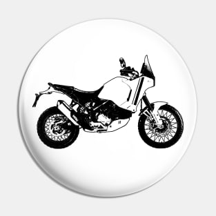 DesertX Bike Side View Sketch Art Pin