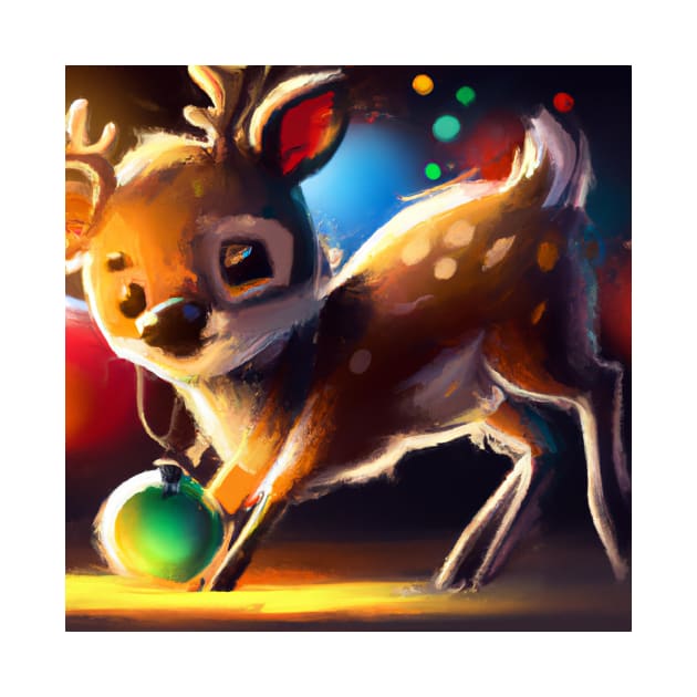 Cute Raindeer Drawing by Play Zoo