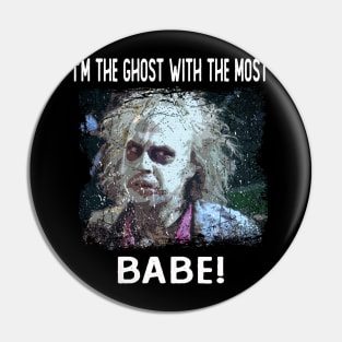 Retro I'm The Ghost With The Most Baby Quotes Pin