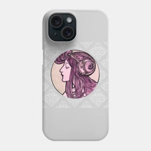 Alphonse Mucha Vintage Girl with a Twist mug,coffee mug,t-shirt,pin,tapestry,notebook,tote,phone cover,pillow Phone Case