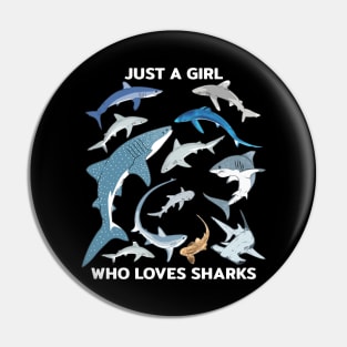 Just a girl who loves sharks Pin