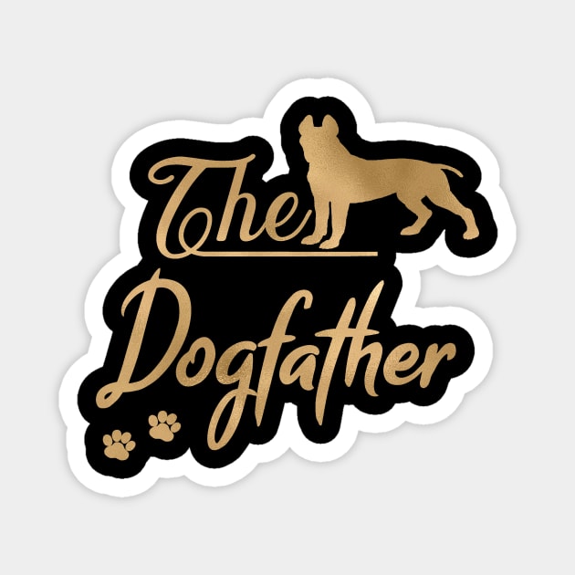 The Pit Bull Terrier Dogfather Magnet by JollyMarten