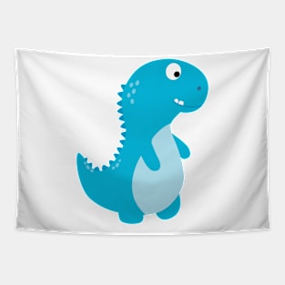 Cute blue Dino Tapestry