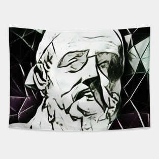 Polybius Black and White Portrait | Polybius Artwork 3 Tapestry