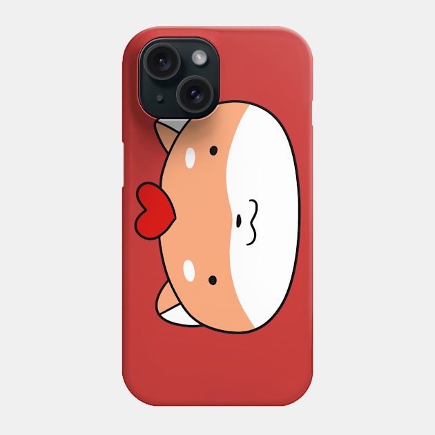 Heart Face Shiba Phone Case by saradaboru