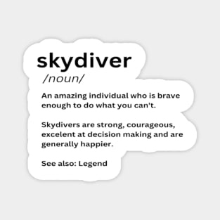 Skydiver Definition Magnet
