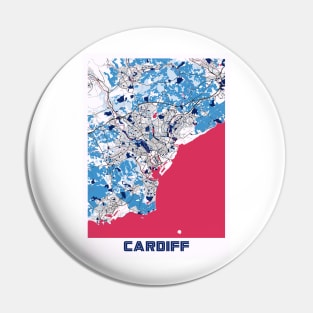 Cardiff - United Kingdom MilkTea City Map Pin