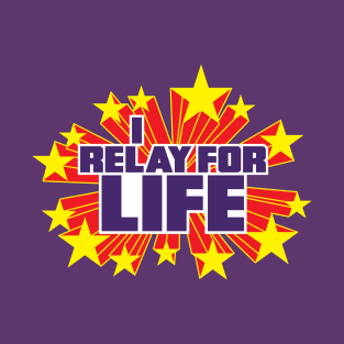 I Relay for Life in purple - Super Powers Collection T-Shirt