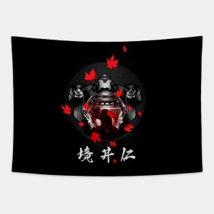 Samurai Mask Tapestry