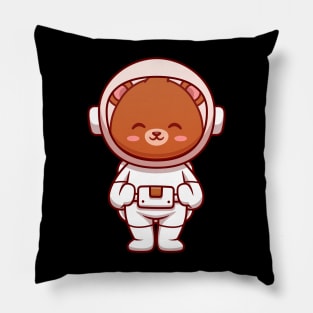 Astronaut Bear Astronaut Cartoon Pillow