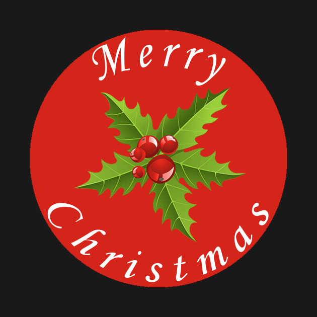 merry christmas new design red t shirt by milica.brdar77@gmail.com