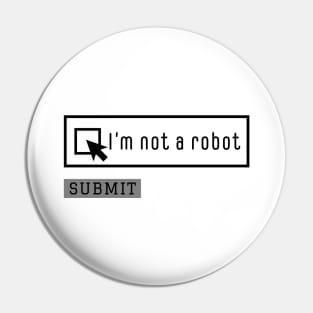 I am not a robot, Captcha Pin