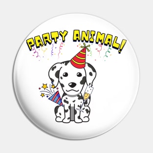 Party Animal Dalmatian Pin