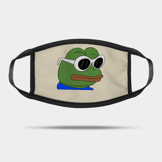 Clout Pepe Meme Mask Teepublic Au