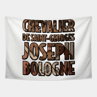 Chevalier de Saint-Georges Joseph Bologne Stencil portrait Tapestry