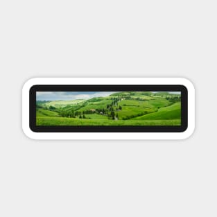 Panoramic view on Val d'Orcia, Tuscany Magnet