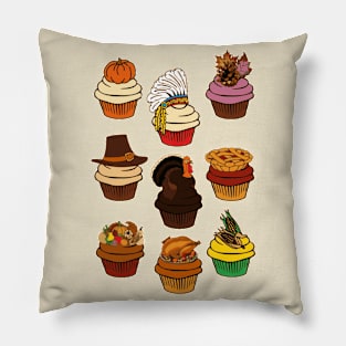 Thanksgiving Mini Cupcakes Pillow