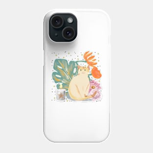 Cat in a soft atmosphere Phone Case