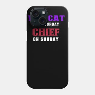 wildcat on Saturday chief on sunday Phone Case