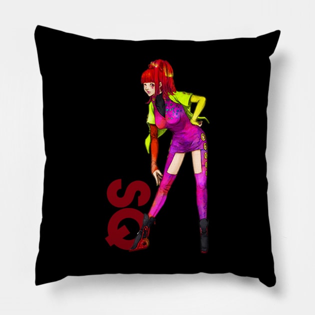 SQ (Gnosia) Pillow by hidexmian