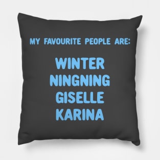 My favourite people are aespa Pillow