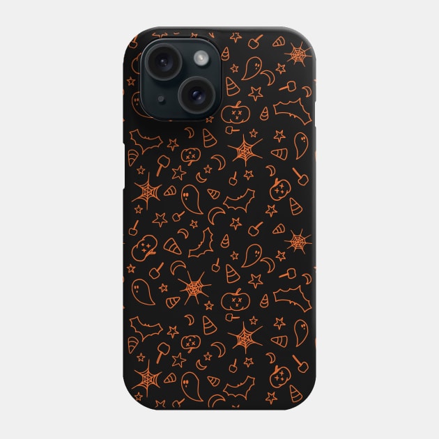 Halloween Surface Pattern Phone Case by prettyinpunk