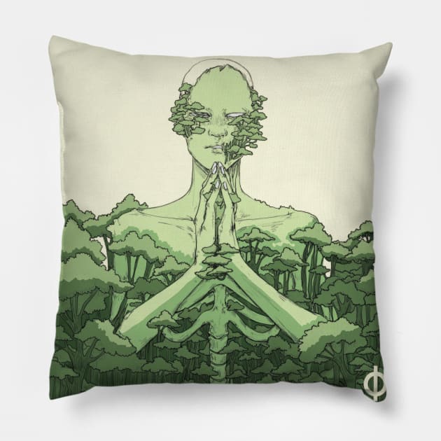 Forest spirit I Pillow by ungfio