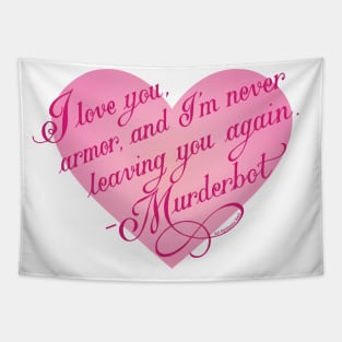 A Murderbot Valentine Tapestry