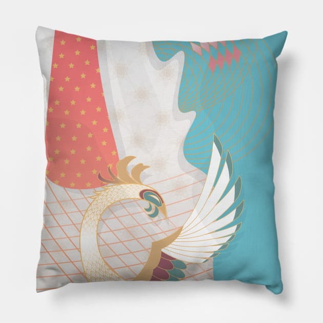 Hololive Takanashi Kiara Matsuri Ver Pillow by naderu