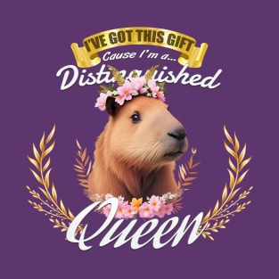 The Distinguished Capybara Queen T-Shirt